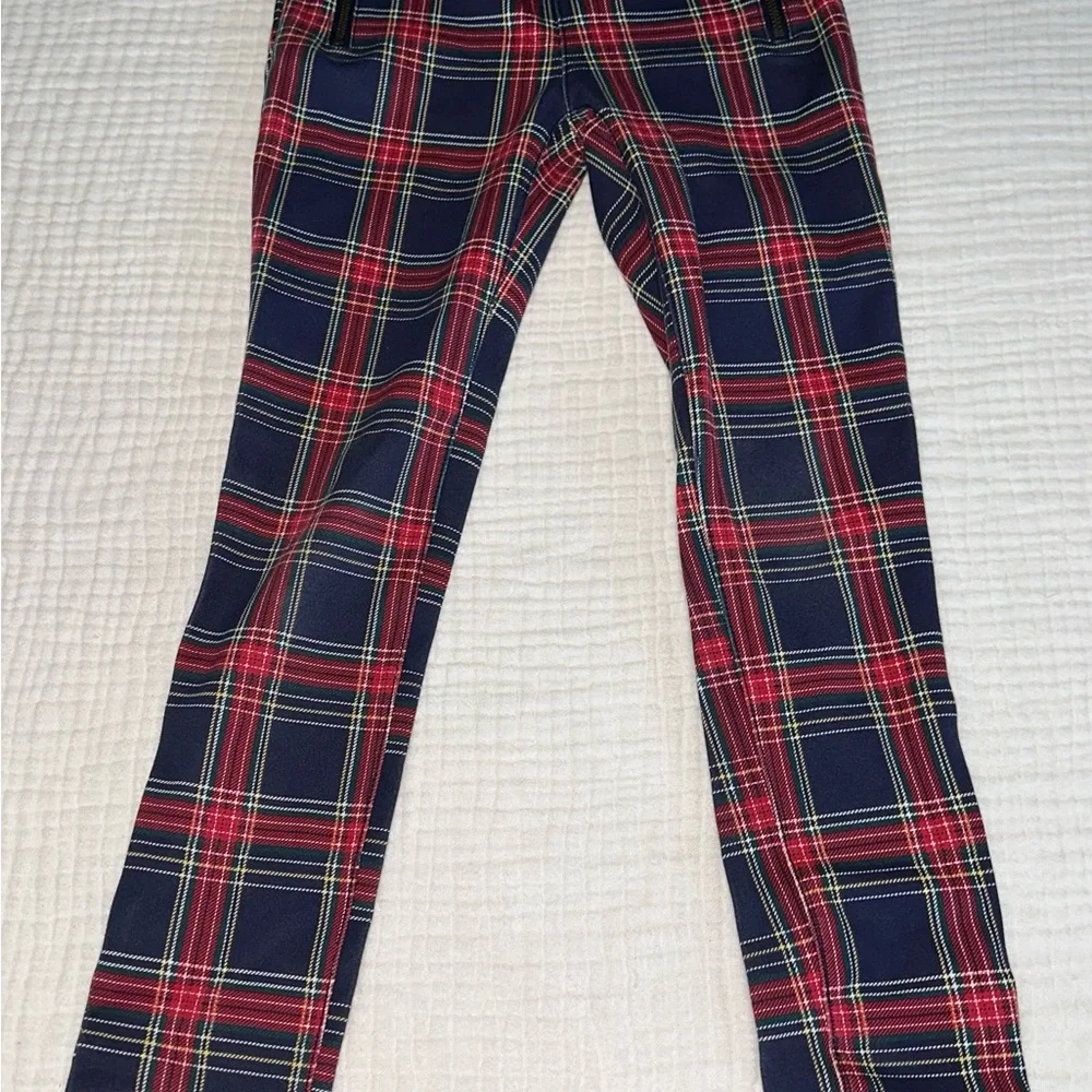 The Children's‎ Place Red and Blue Plaid Leggings